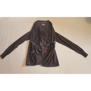 Womens Cardigan DIESEL Striped Open Front W/Tie